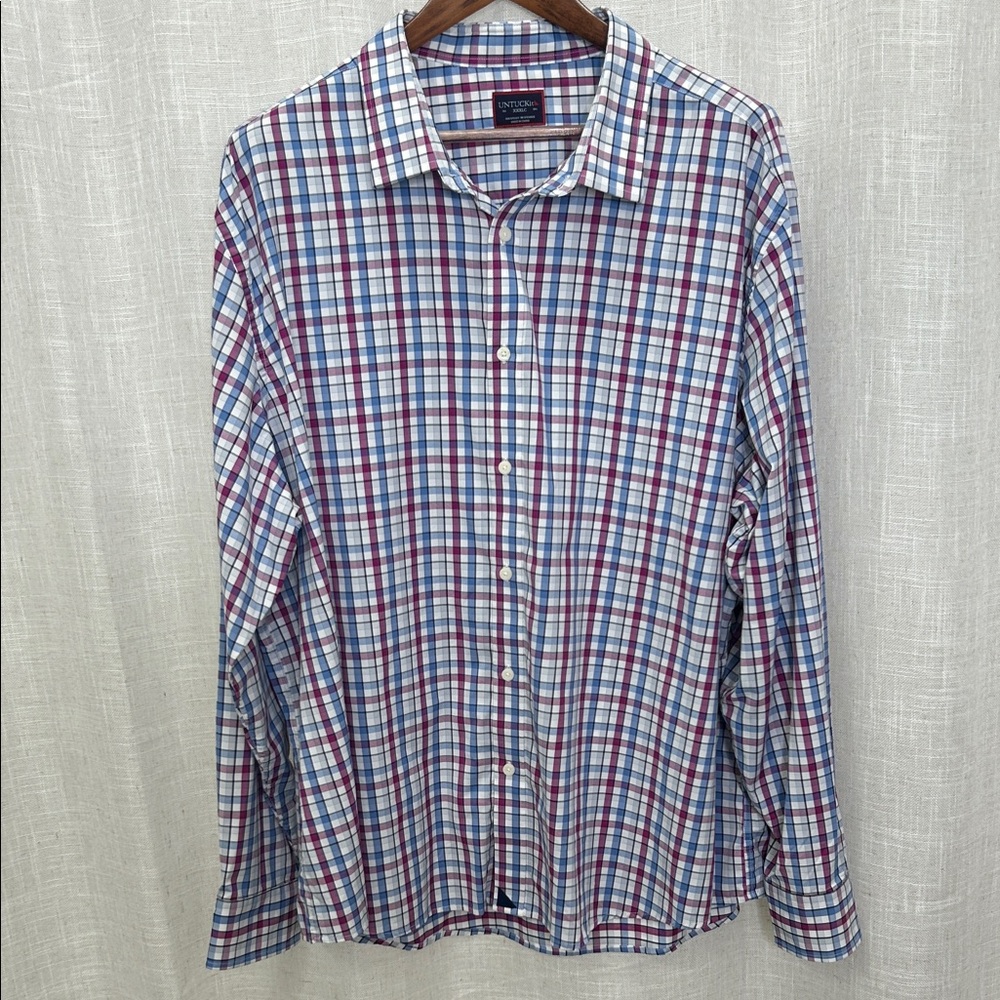 Untuckit Men's Button Down Long Sleeve Shirt Size XXXL Excellent Condition
